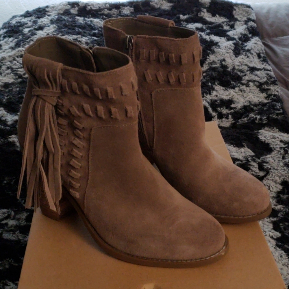 Jessica Simpson fringe booties
